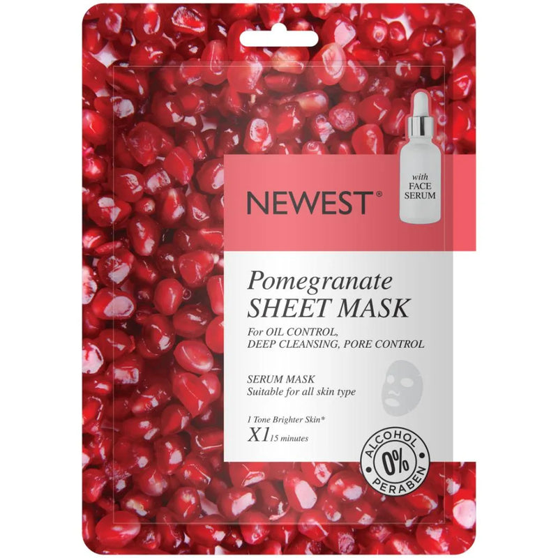 NEWEST POMEGRANATE SHEET MASK WITH EXTRA SERUM