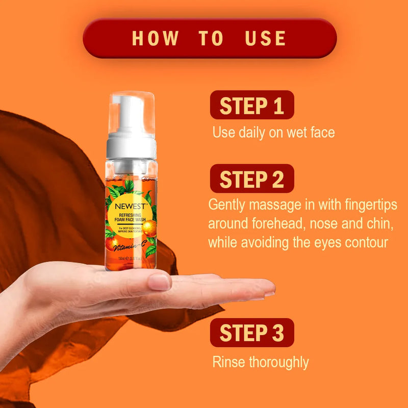 NEWEST VITAMIN C FOAM FACE WASH 100ML