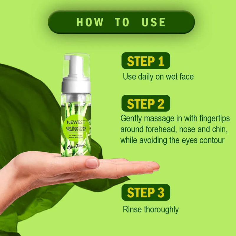 NEWEST ALOEVERA FOAM FACE WASH 100ML