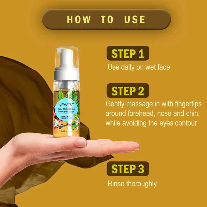 NEWEST COFFEE BEANS FOAM FACE WASH 100ML