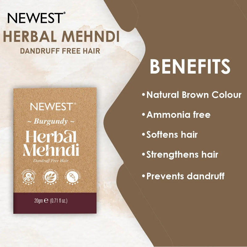 NEWEST Herbal Natural Burgandy Mahendi