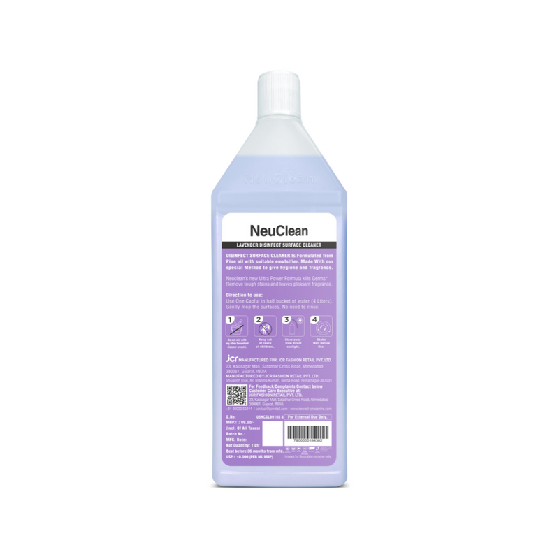 NEUCLEAN DISINFECT SURFACE CLEANER 10X ULTRA POWER- Lavender(1L)