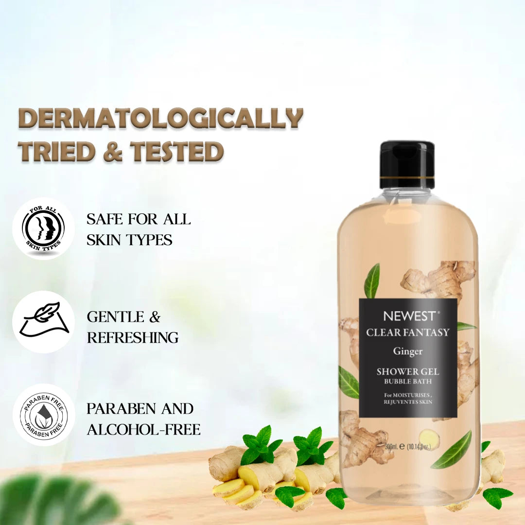 NEWEST CLEAR FANTASY GINGER SHOWER GEL 300ML