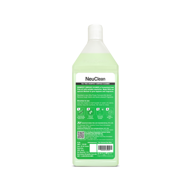 NEUCLEAN DISINFECT SURFACE CLEANER 10X ULTRA POWER- Tea Tree(1L)