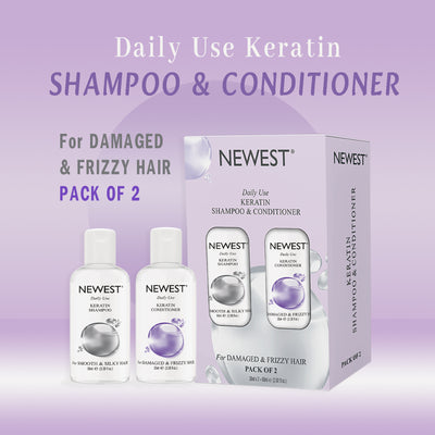 NEWEST DAILY USE KERATIN SHAMPOO & CONDITIONER (30ML X 2)