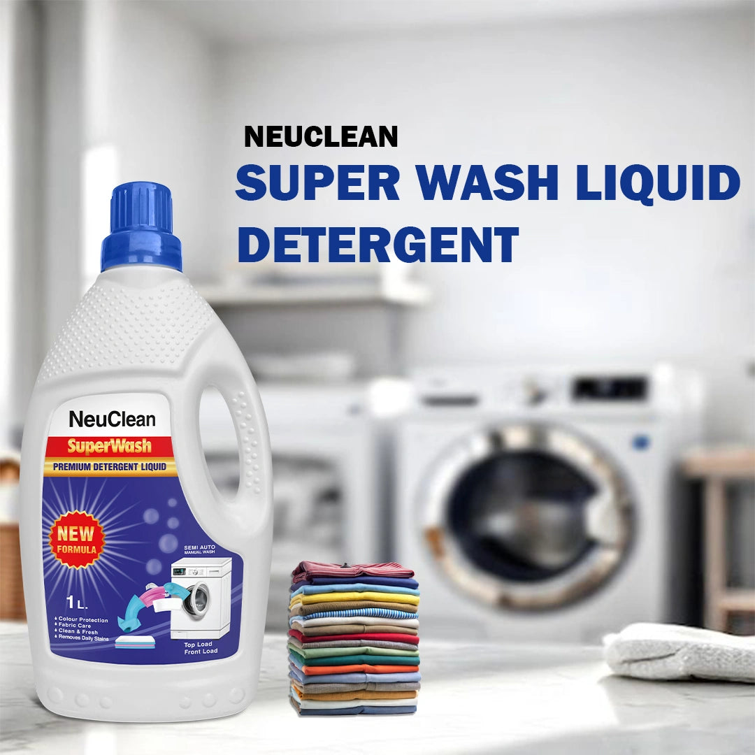 NEUCLEAN SUPER WASH LIQUID DETERGENT 1 LTR
