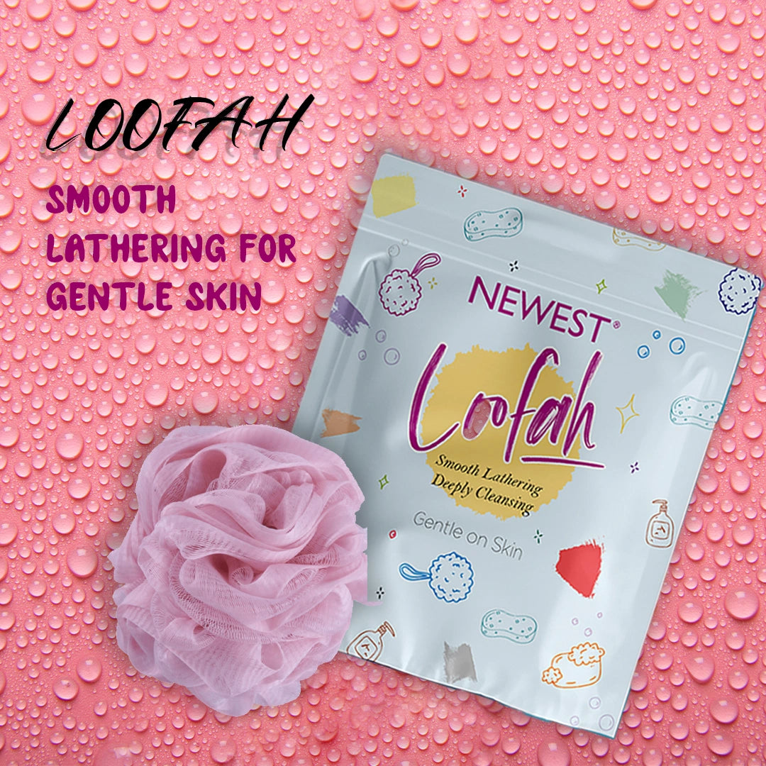 NEWEST LOOFAH SMOOTH LATHERING FOR GENTLE SKIN