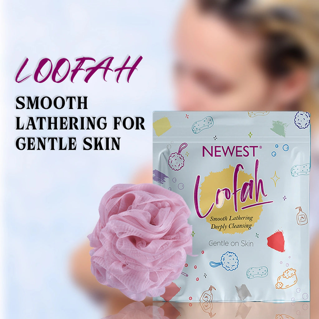 NEWEST LOOFAH SMOOTH LATHERING FOR GENTLE SKIN