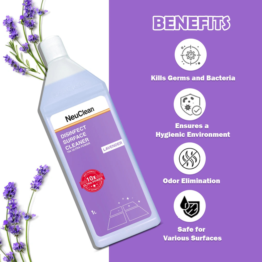 NEUCLEAN DISINFECT SURFACE CLEANER 10X ULTRA POWER- Lavender(1L)