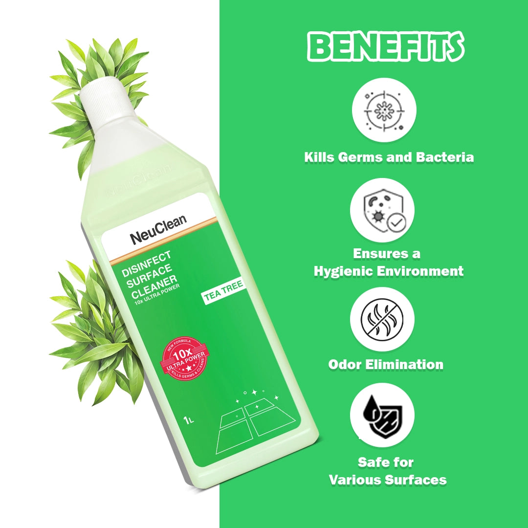 NEUCLEAN DISINFECT SURFACE CLEANER 10X ULTRA POWER- Tea Tree(1L)