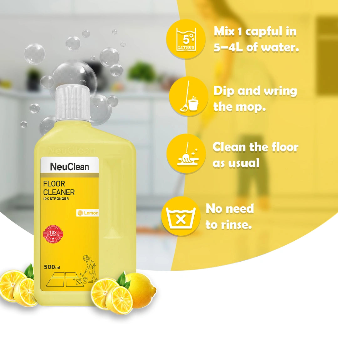 NEUCLEAN LEMON FLOOR CLEANER 500ML