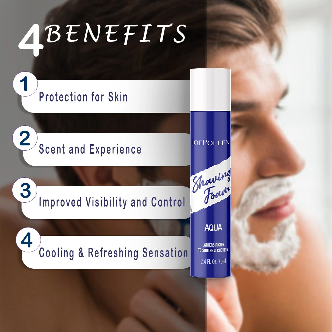JOE POLLEN SHAVING FOAM FOR MEN - AQUA (70ML)
