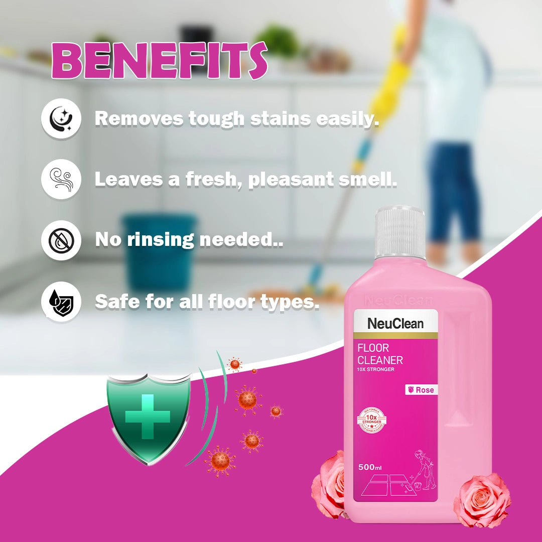 NEUCLEAN ROSE FLOOR CLEANER 500ML