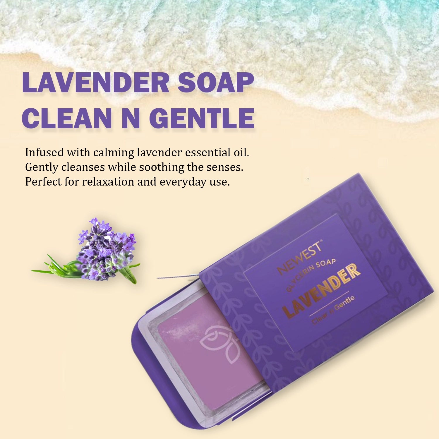 NEWEST LAVENDER SOAP 125 GM