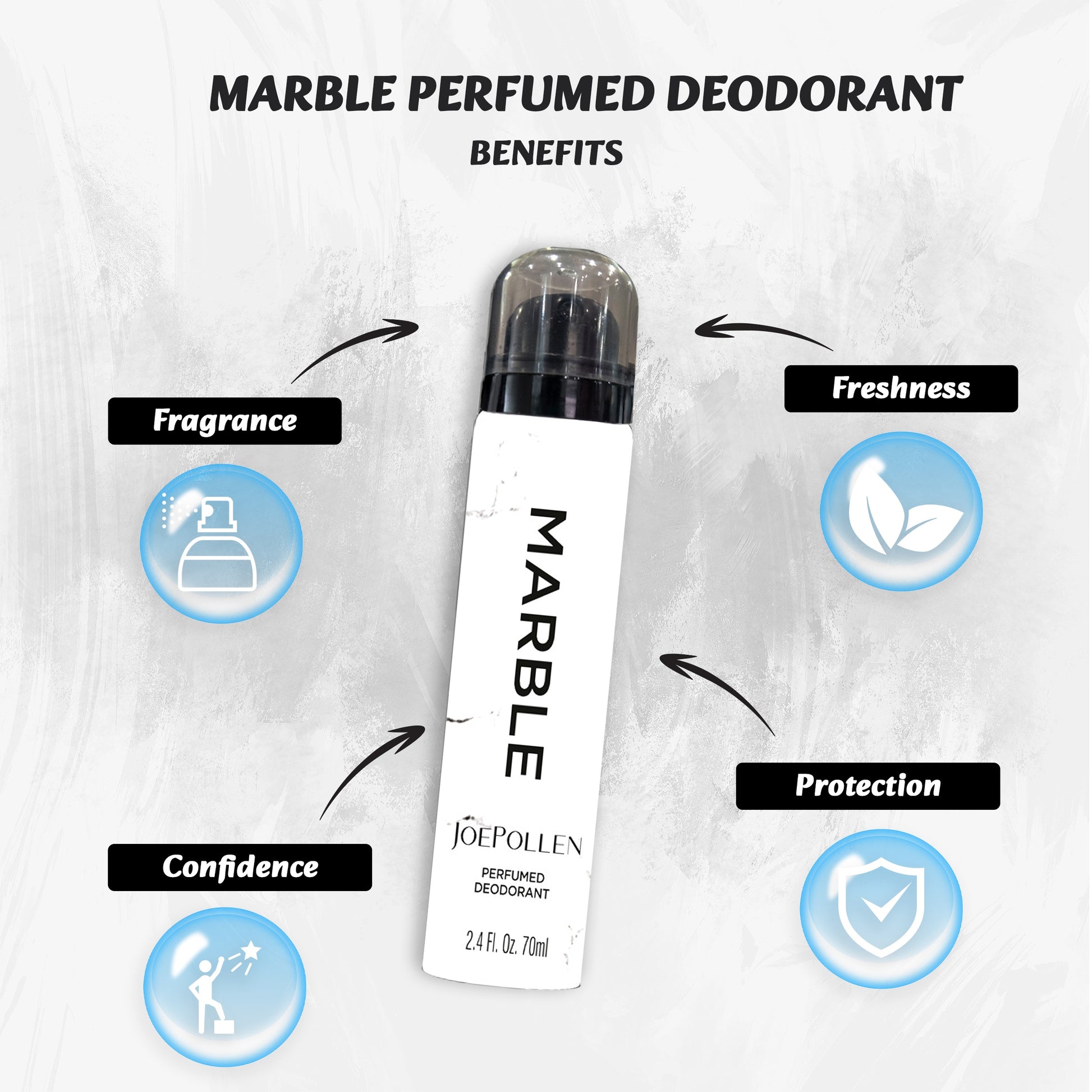 JOE POLLEN MARBLE PERFUMED DEODORANT (70 ML)