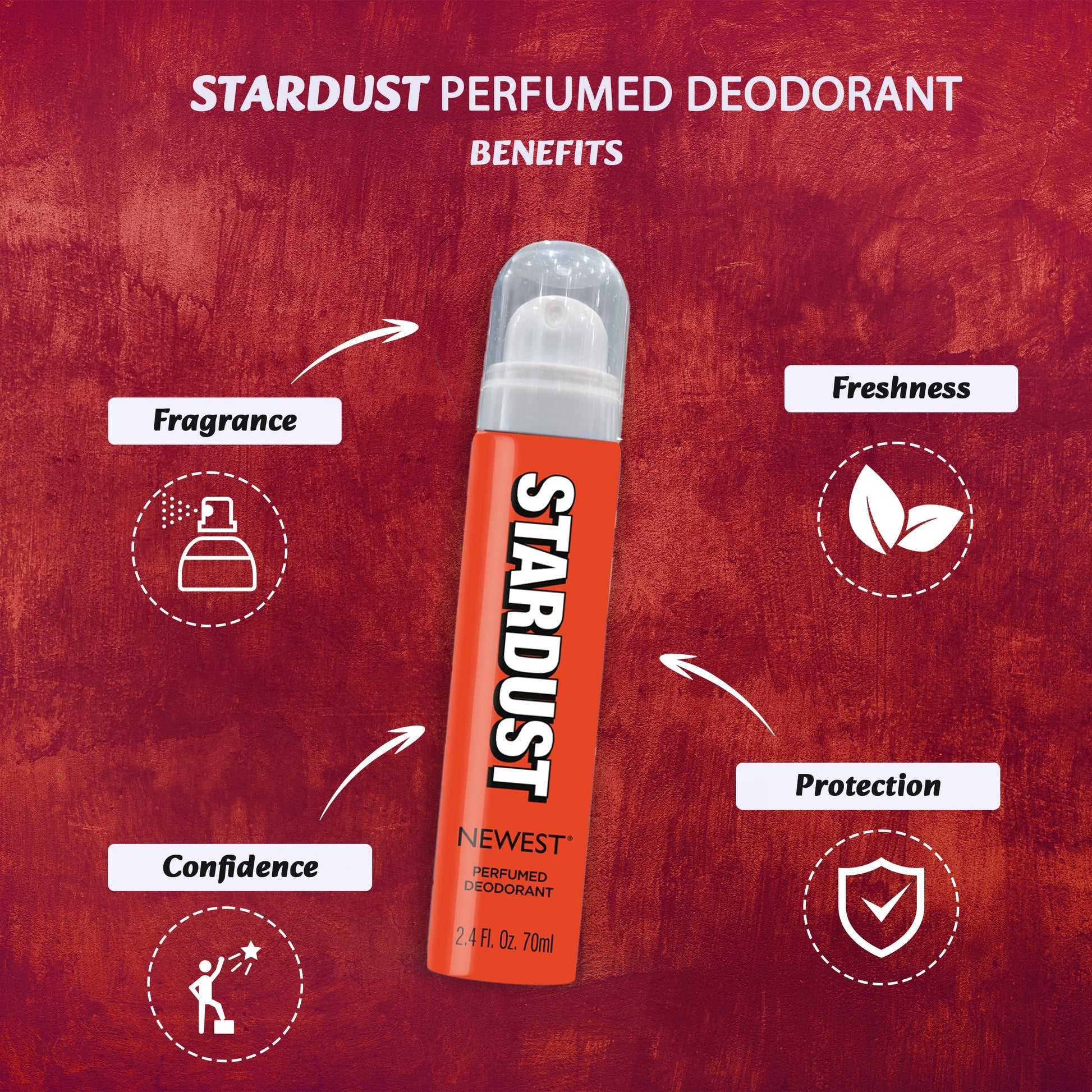 NEWEST STARDUST PERFUMED DEODORANT (70 ML)