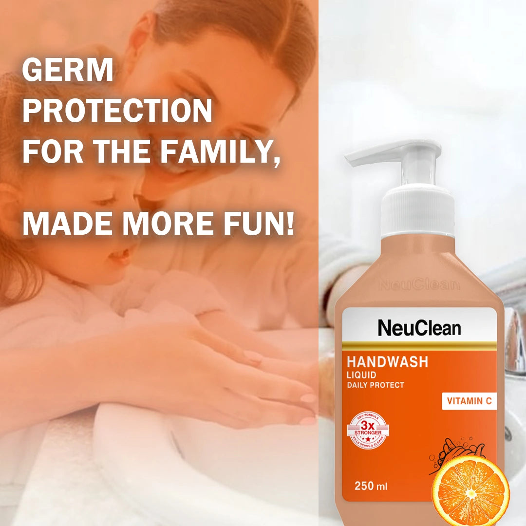 NEUCLEAN HANDWASH LIQUID DAILY PROTECT VITAMIN C 250ML