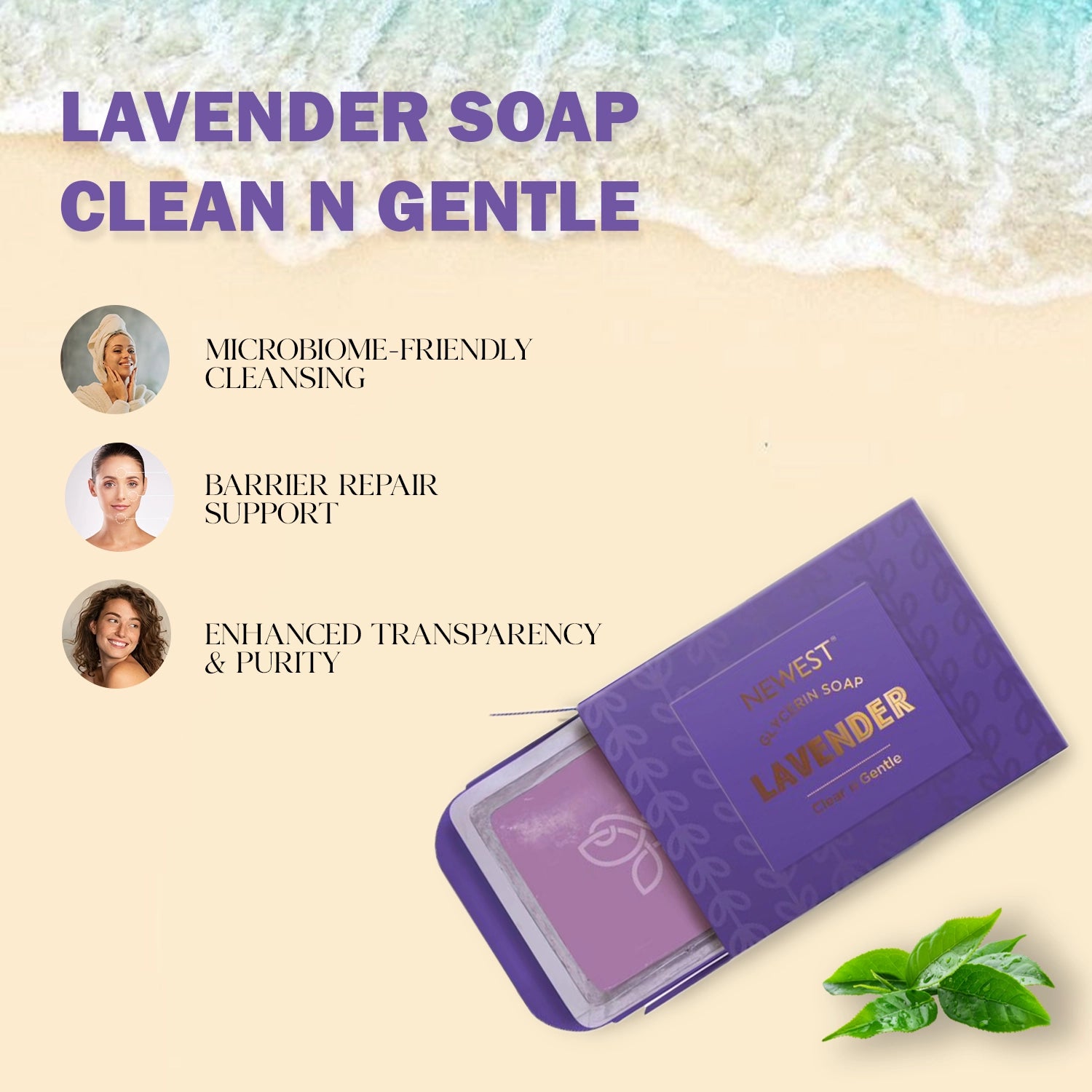 NEWEST LAVENDER SOAP 125 GM