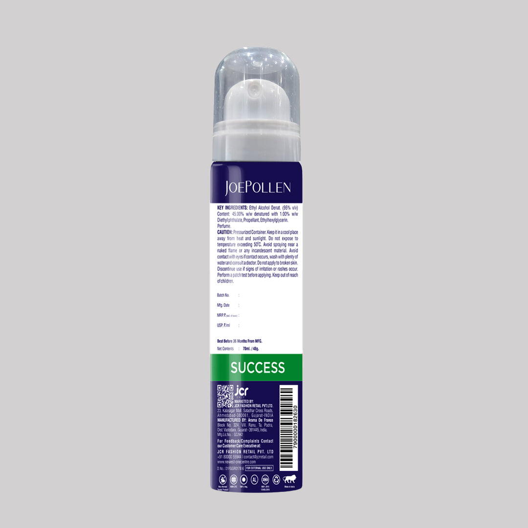 JOE POLLEN SUCCESS PERFUMED DEODORANT (70 ML)