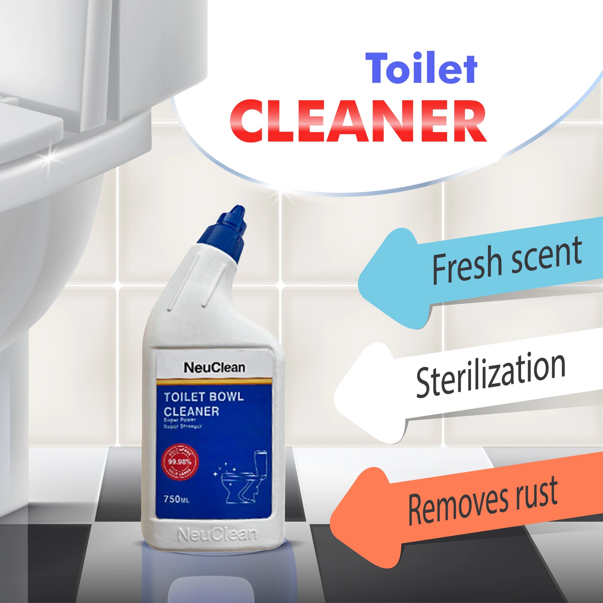 NEUCLEAN TOILET CLEANER 750ML