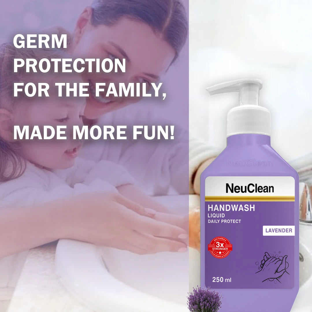 NEUCLEAN HANDWASH LIQUID DAILY PROTECT LAVENDER 250ML