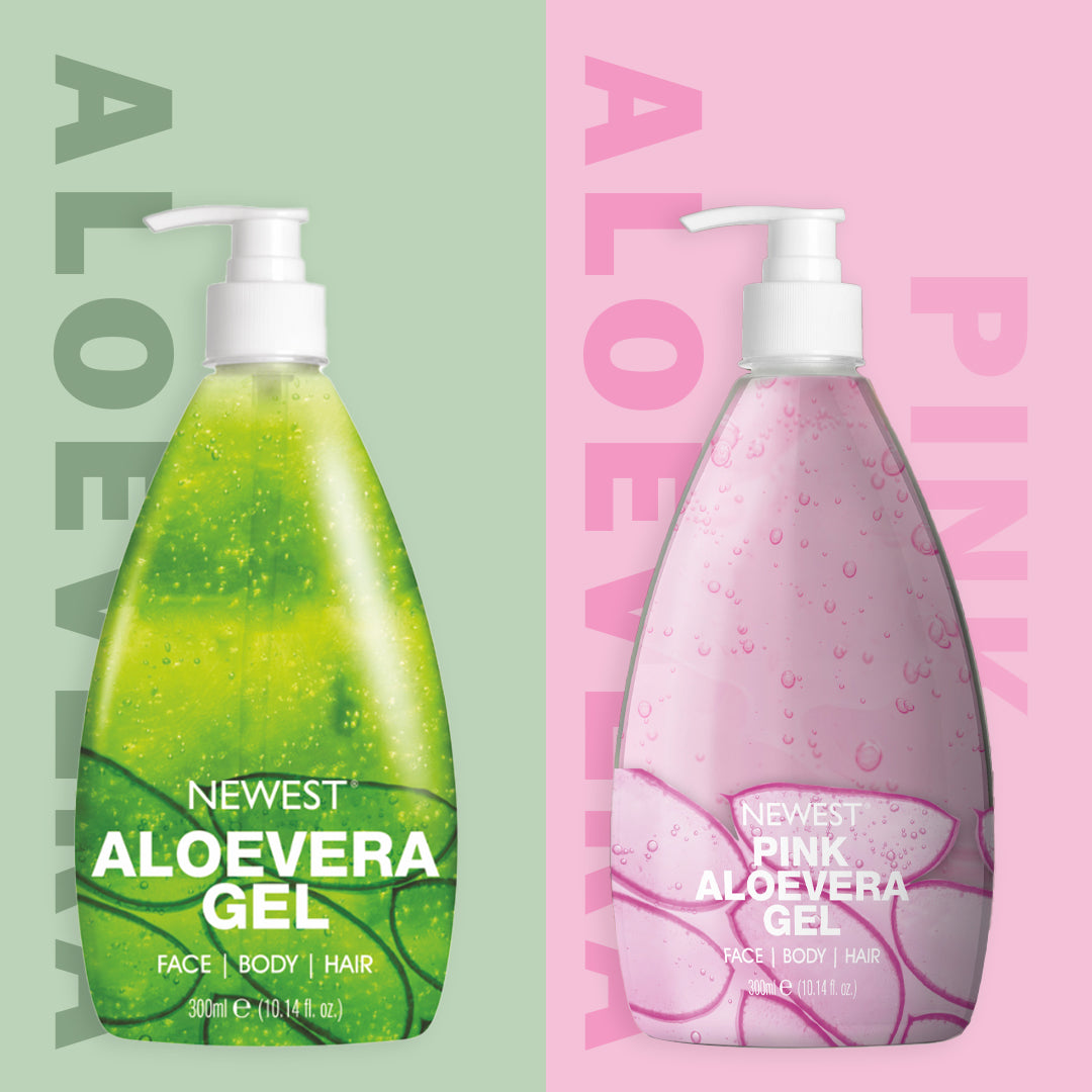 NEWEST PINK ALOE VERA GEL FOR SKIN,HAIR,BODY 300ML