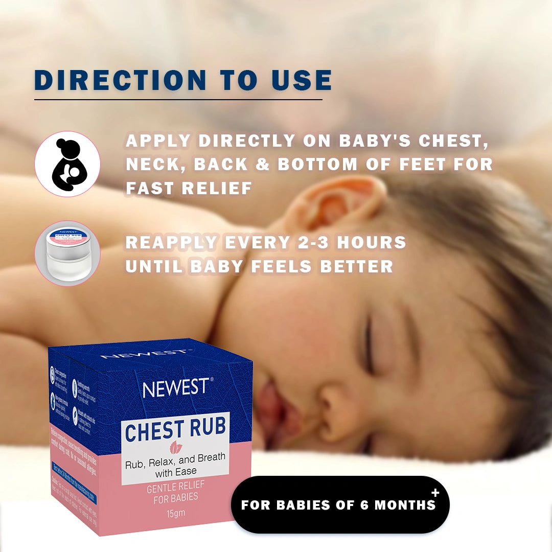 NEWEST CHEST RUB GENTLE RELIEF FOR BABIES(15 GM)