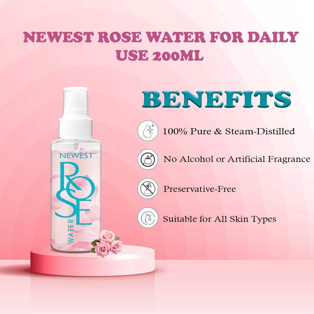 NEWEST ROSE WATER FOR DAILY USE 200ML