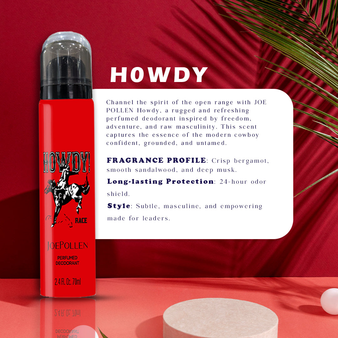 JOE POLLEN HOWDY RACE PERFUMED DEODORANT (70 ML)