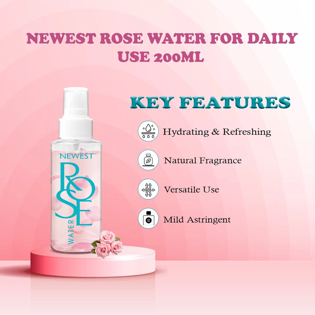 NEWEST ROSE WATER FOR DAILY USE 200ML
