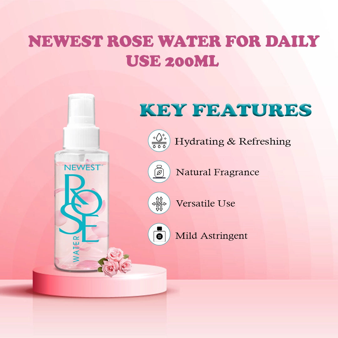 NEWEST ROSE WATER FOR DAILY USE 200ML