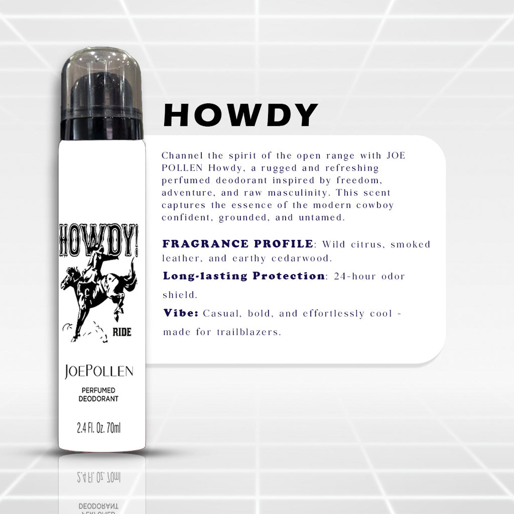 JOE POLLEN HOWDY RIDE PERFUMED DEODORANT (70 ML)