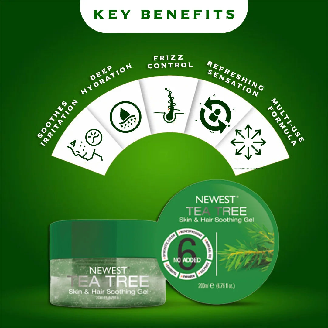 NEWEST TEA TREE SKIN & HAIR SOOTHING GEL 200ML