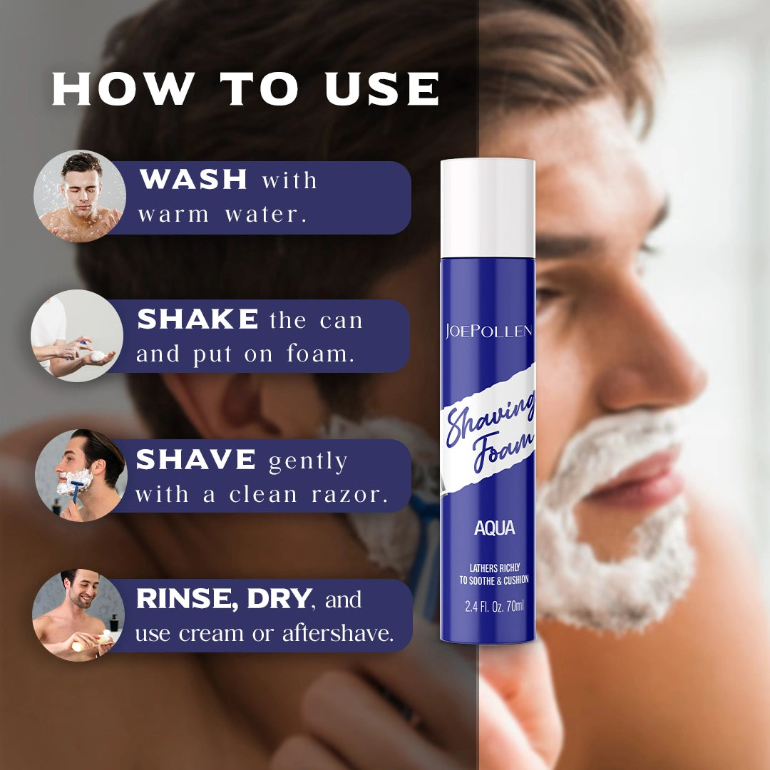 JOE POLLEN SHAVING FOAM FOR MEN - AQUA (70ML)