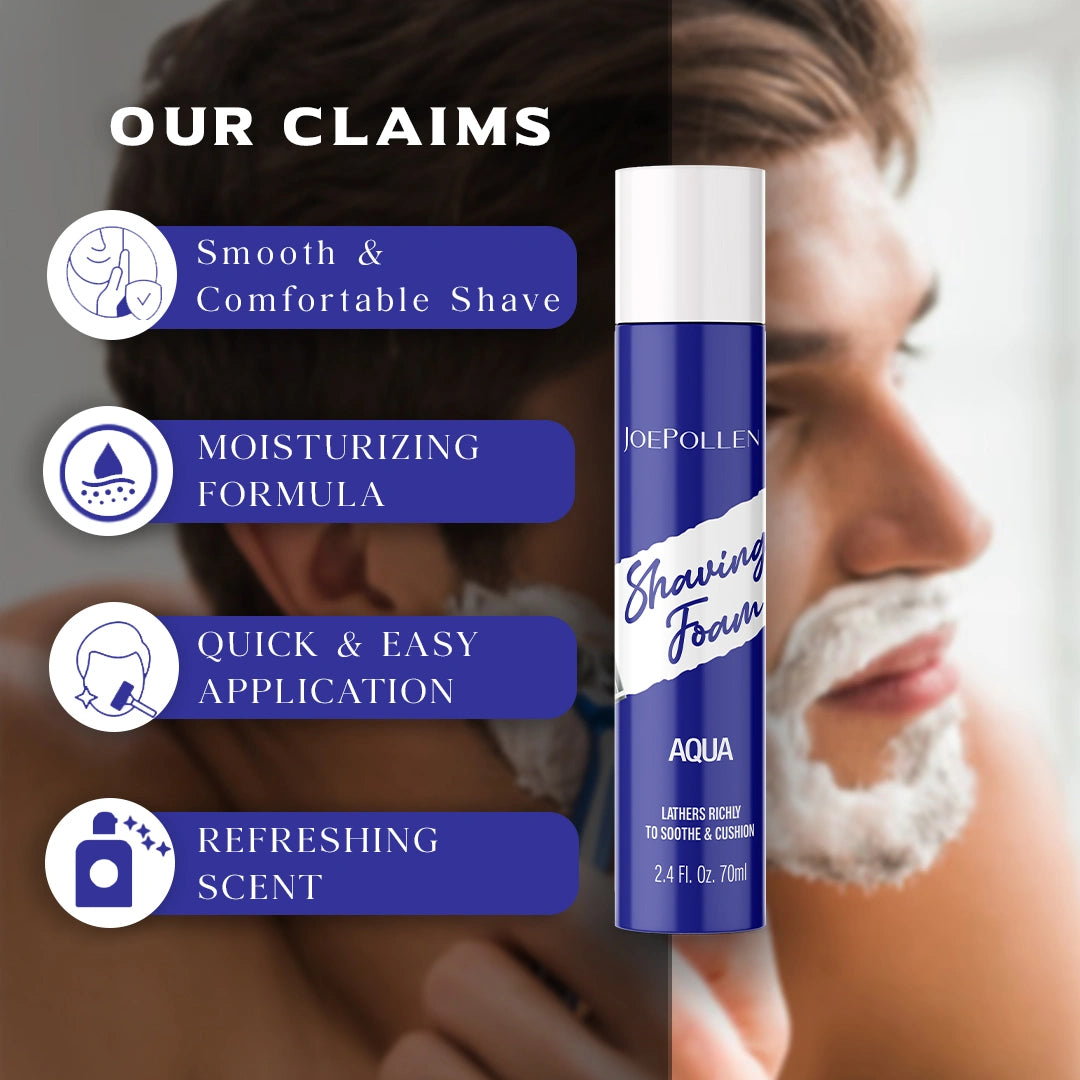 JOE POLLEN SHAVING FOAM FOR MEN - AQUA (70ML)