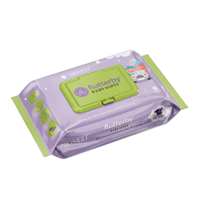 NEWEST FLUTTERBY BABY WIPES (60 PULLS)