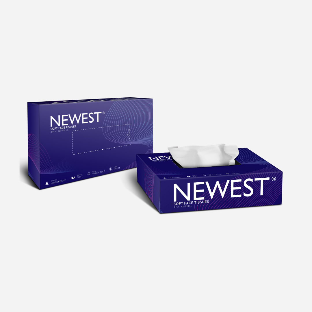 NEWEST SOFT FACE TISSUES 100 PULLS