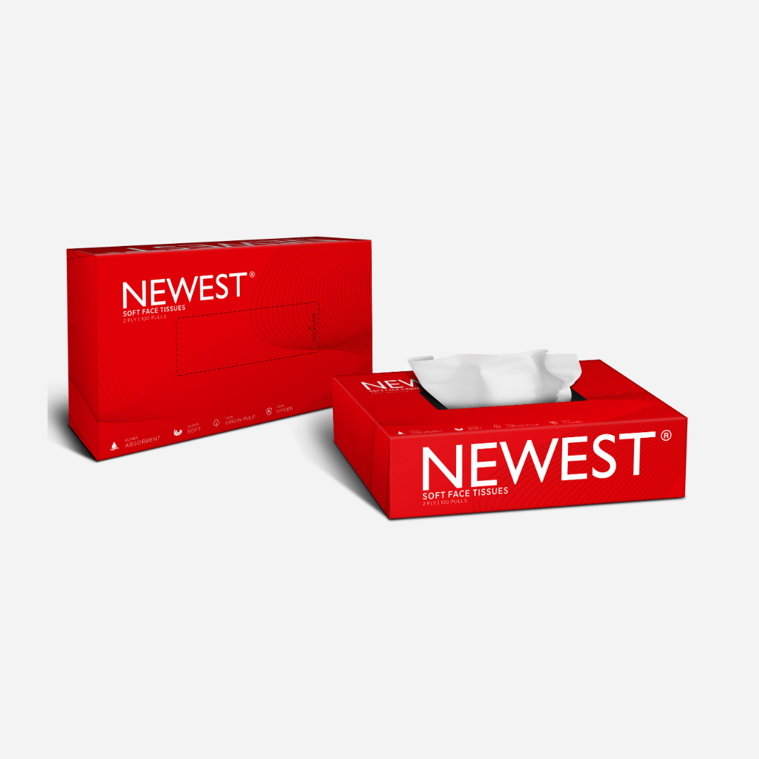 NEWEST SOFT FACE TISSUES 100 PULLS
