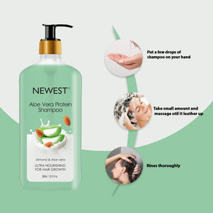 NEWEST ALOE VERA PROTEIN SHAMPOO 200ML
