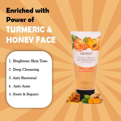 NEWEST TURMERIC & HONEY FACE WASH 100ML