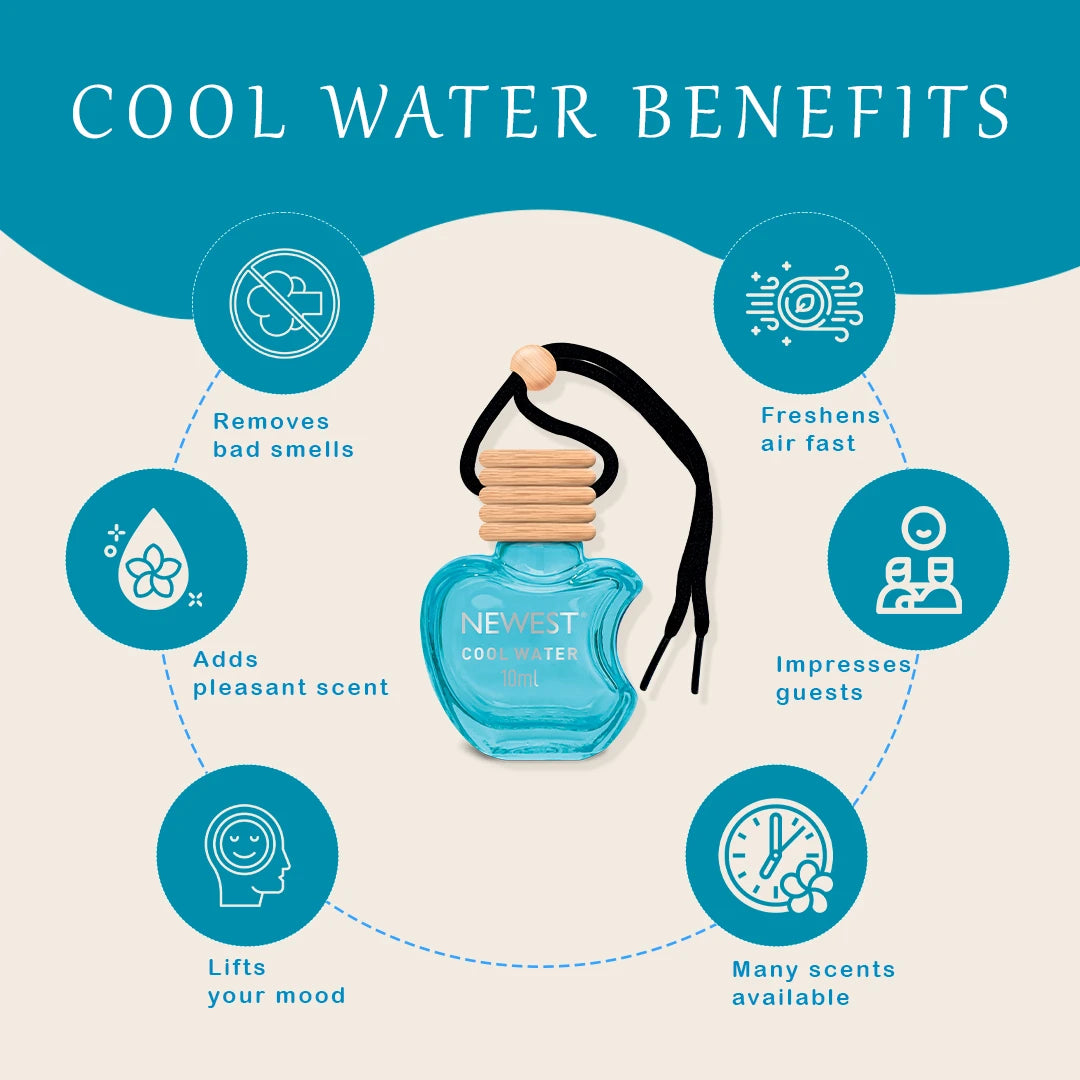 NEWEST APPLE AIR FRESHENER - COOL WATER (10 ML)