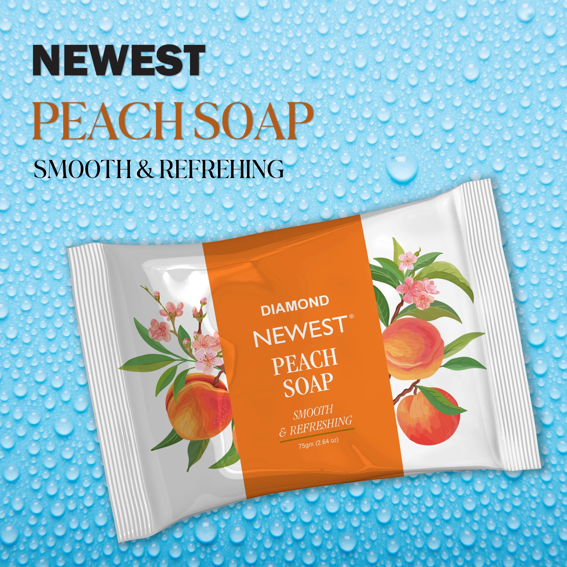 NEWEST PEACH SOAP SMOOTH & REFRESHING 75GM