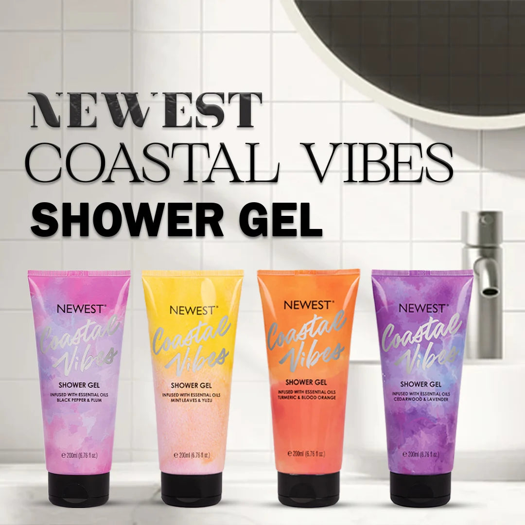 NEWEST COASTAL VIBES YUZU & MINT LEAVES SHOWER GEL 200ML