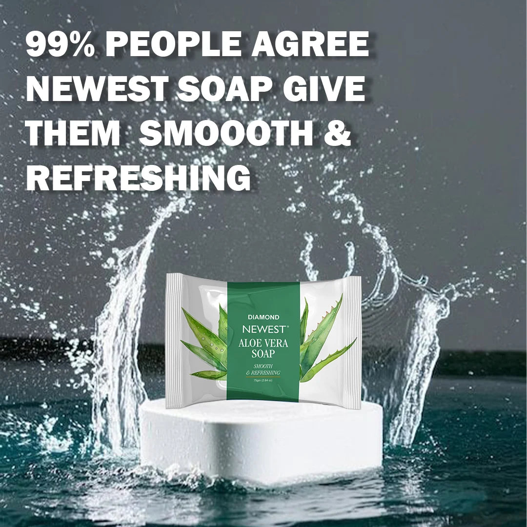 NEWEST ALOE VERA SOAP SMOOTH & REFRESHING 75GM