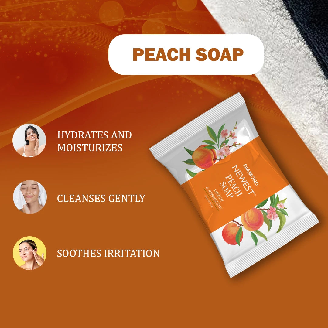 NEWEST PEACH SOAP SMOOTH & REFRESHING 75GM