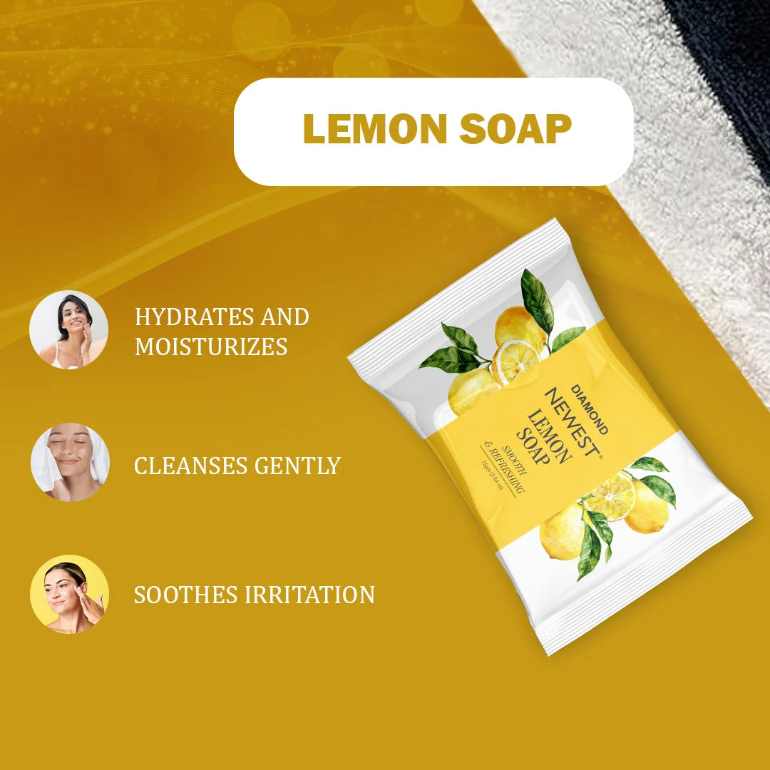 NEWEST LEMON SOAP SMOOTH & REFRESHING 75GM