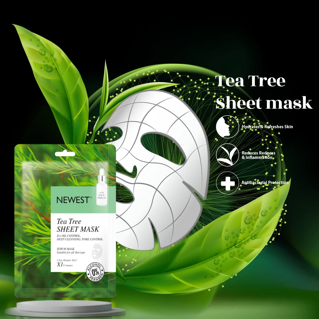 NEWEST TEA TREE SHEET MASK WITH EXTRA SERUM