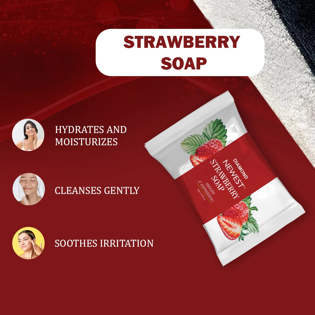 NEWEST STRAWBERRY SOAP 75 GM