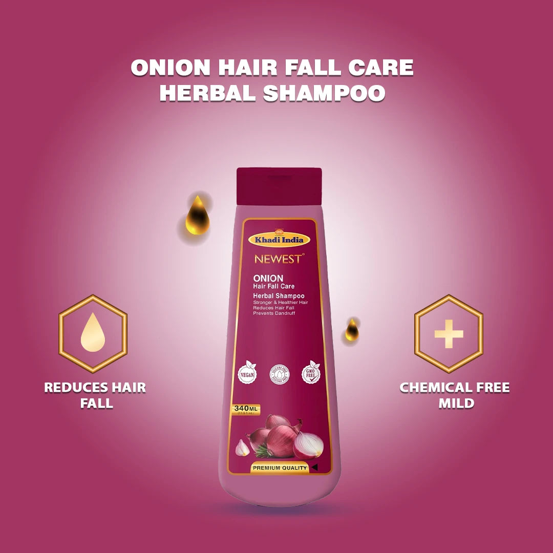 NEWEST ONION HAIR FALL CARE HERBAL SHAMPOO 340ML