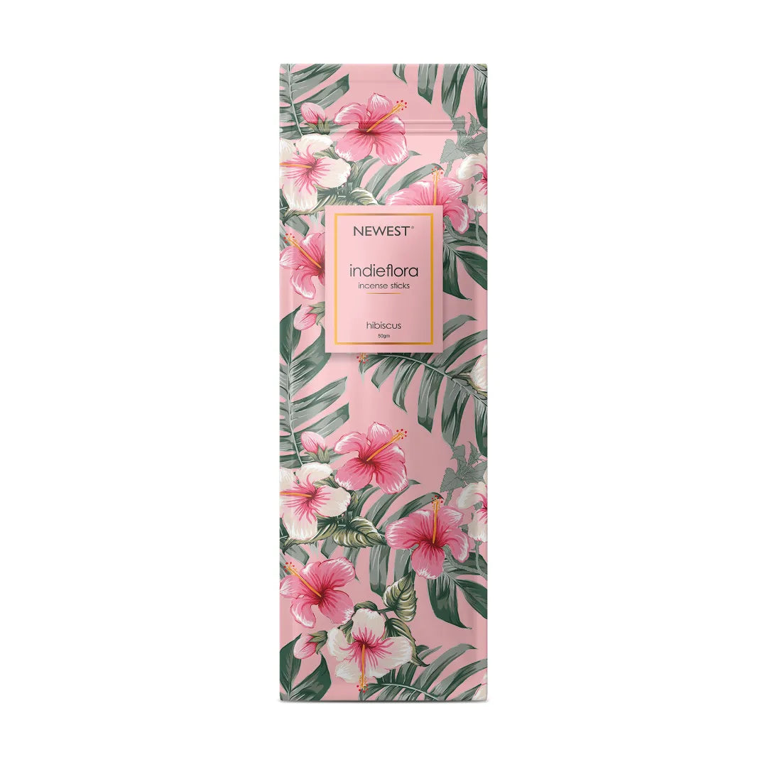 NEWEST INDIEFLORA INCENSE STICKS - HIBISCUS (50GM)